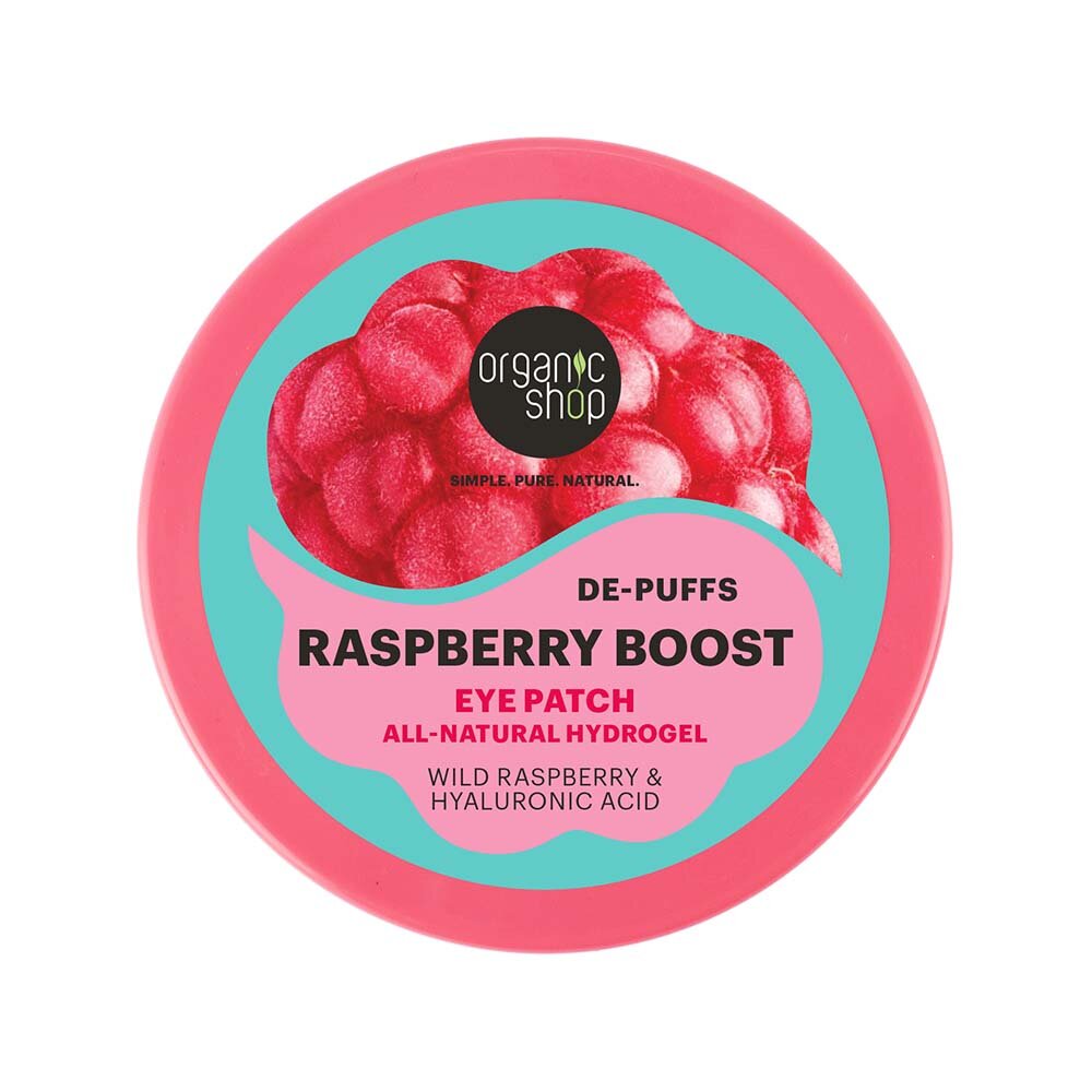 Organic Shop Raspberry Boost De-puffs Natural Hydrogel Eye Patch 60st