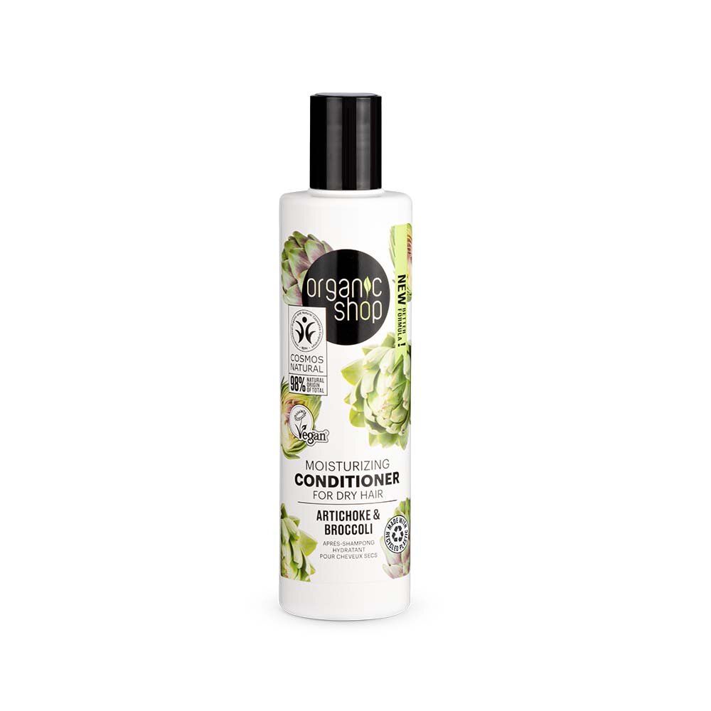 Organic Shop Moisturizing Conditioner for Dry Hair Artichoke and Broccoli 280ml
