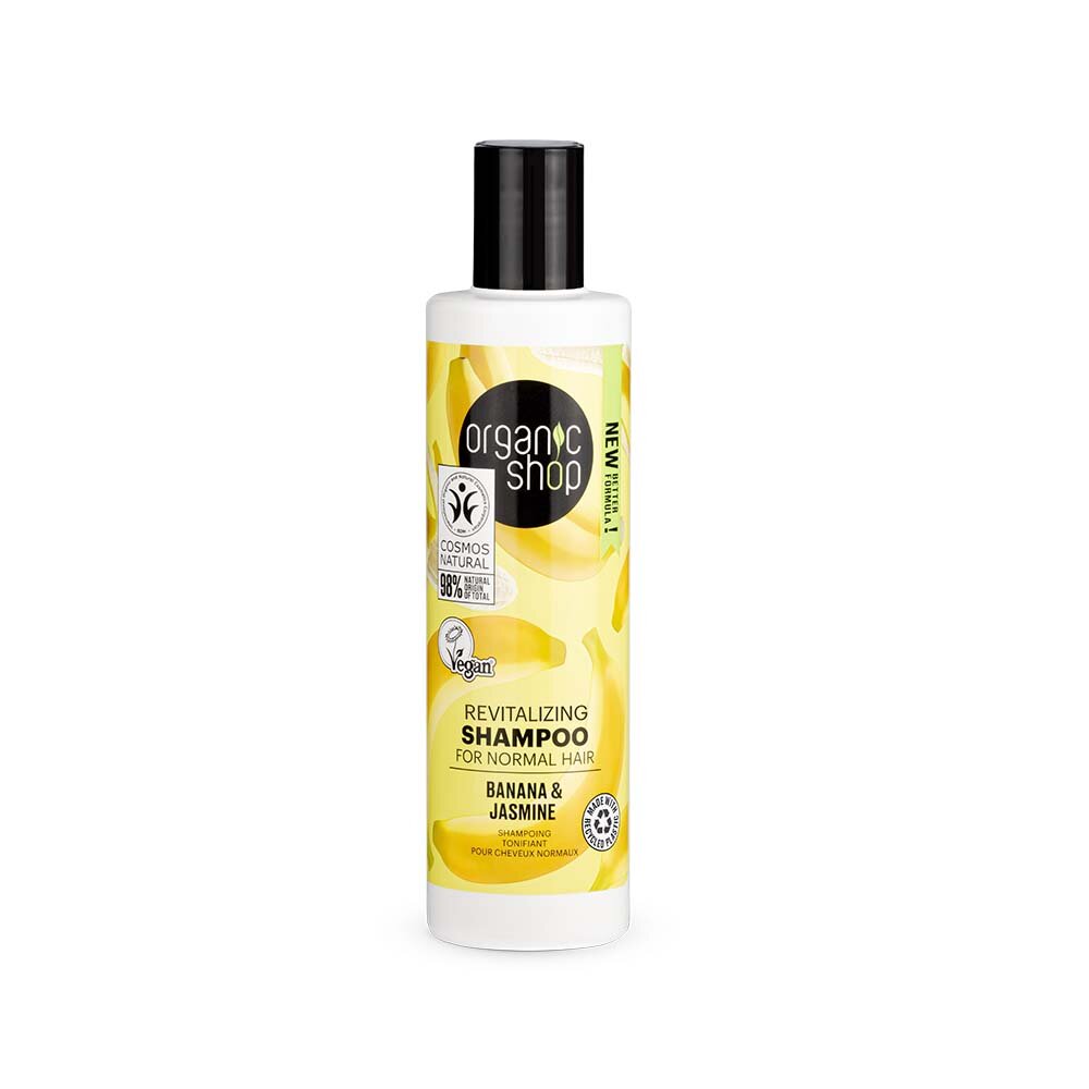Organic Shop Refilling Shampoo for Normal Hair Banana and Jasmine 280ml