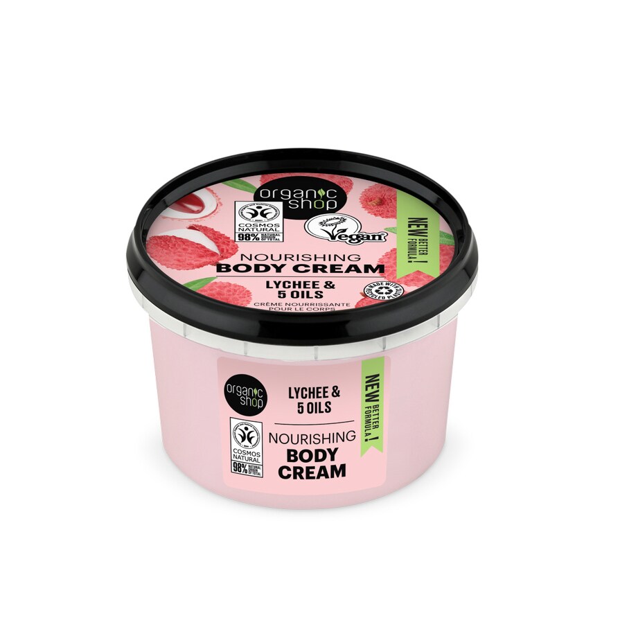 Organic Shop Body Cream Pink Lychee 250ml
