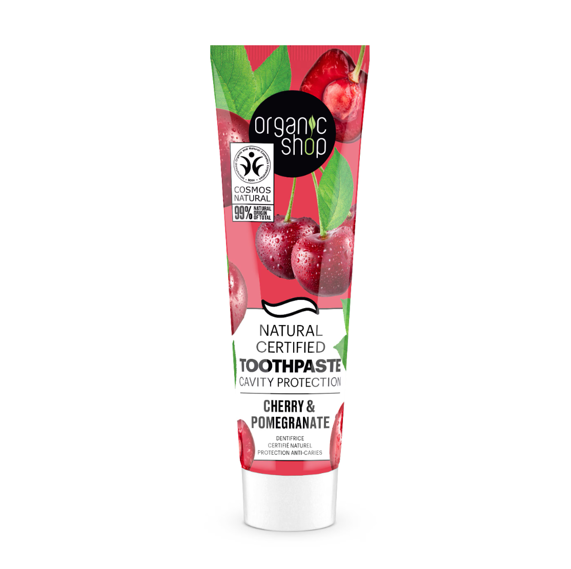 Organic Shop Cherry & Pomegranate Toothpaste 100g