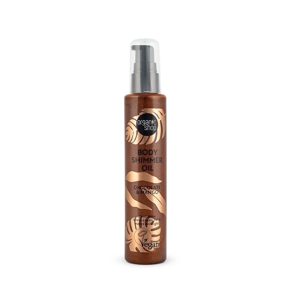 Organic Shop Body Shimmer Oil Chocolate & Mango 100ml