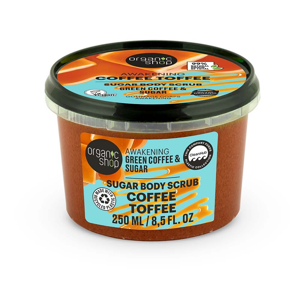 Organic Shop Coffee Toffee Body Scrub Awakening Coffee&Sugar 250ml