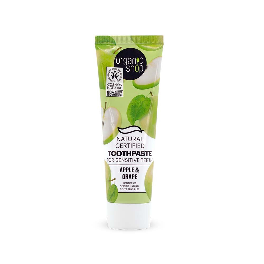 Organic Shop Apple & Grape Toothpaste for sensitive teeth 100g