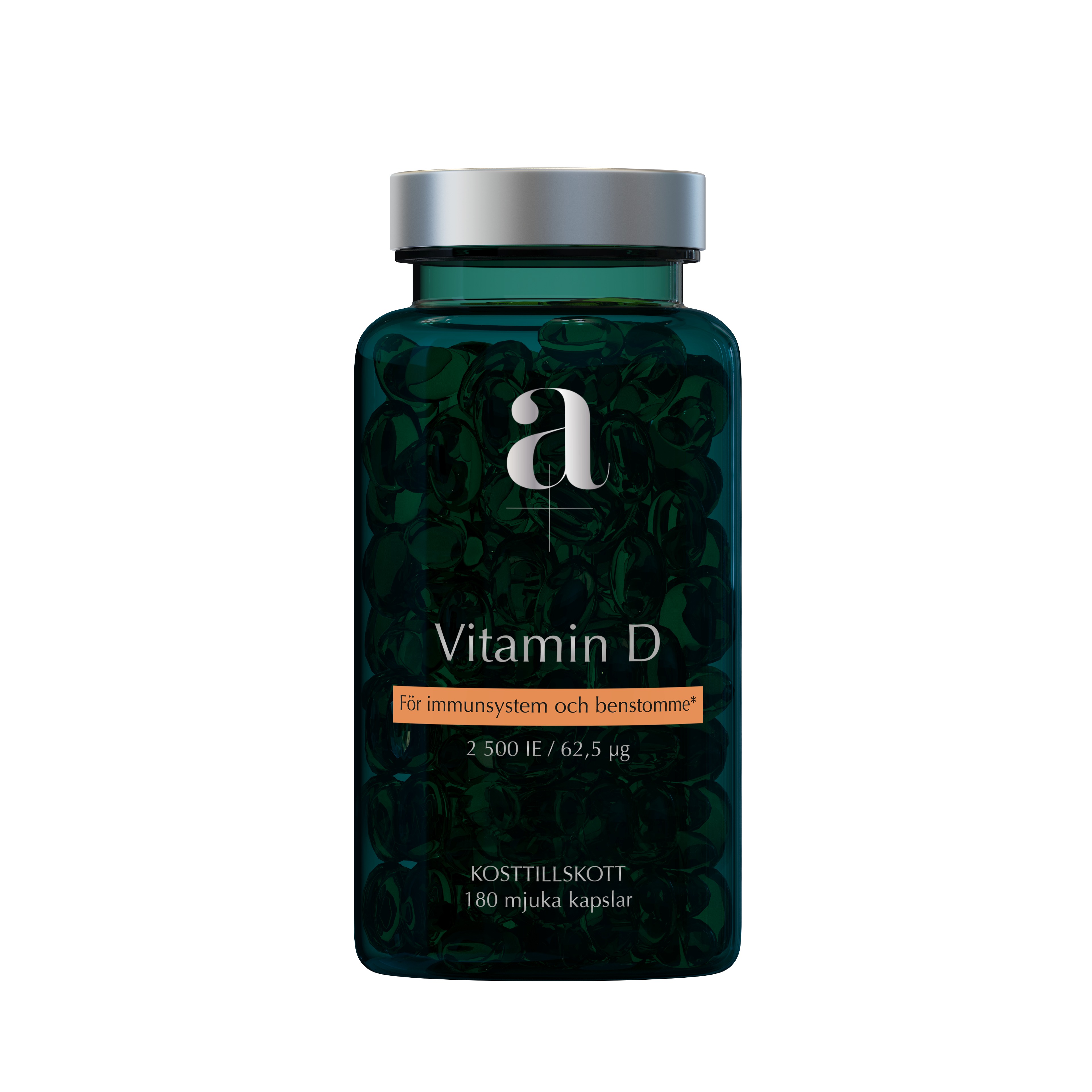 Alpha Plus A+ Vitamin D 2500IE 180 mjuka kapslar