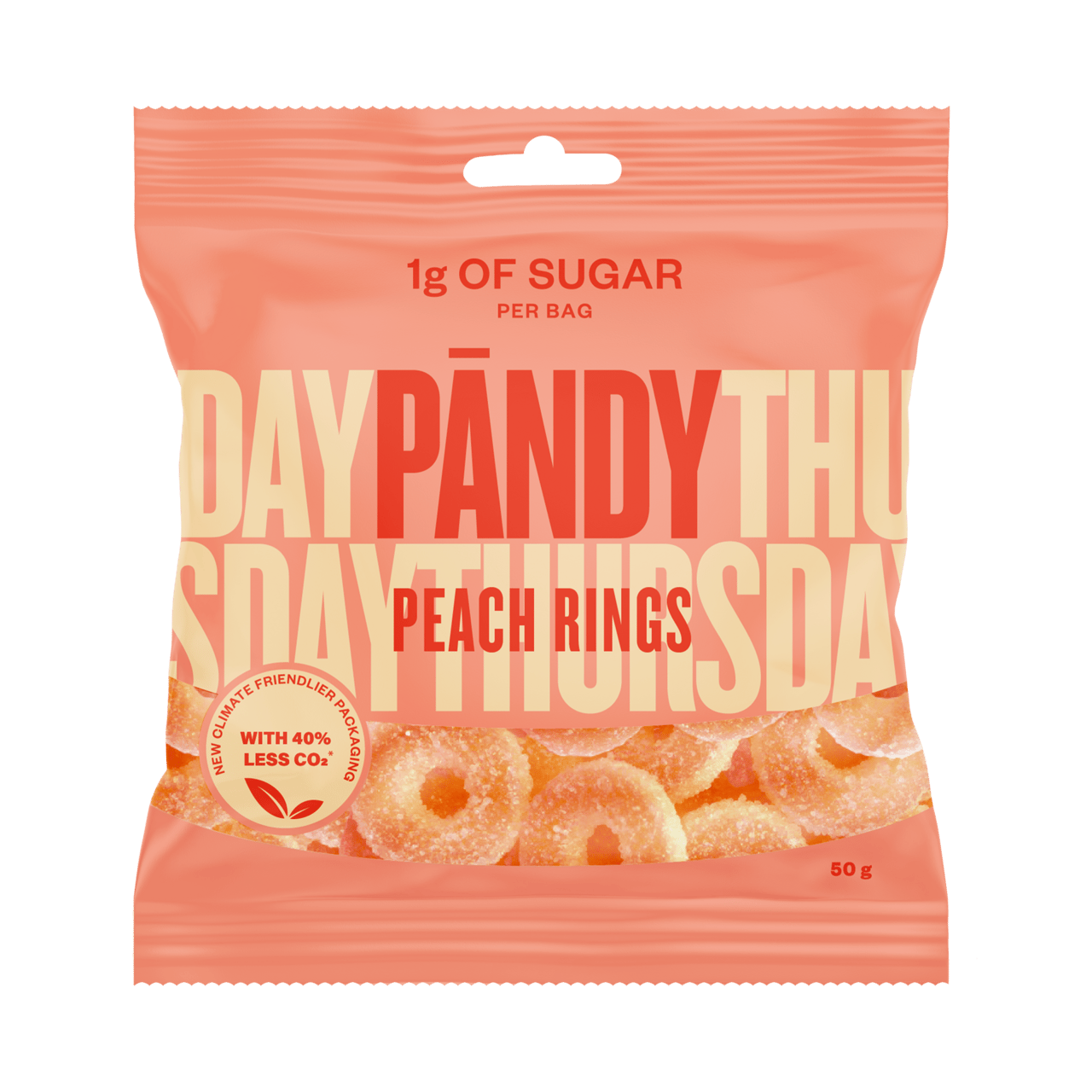 Pändy Candy Peach Rings 50g