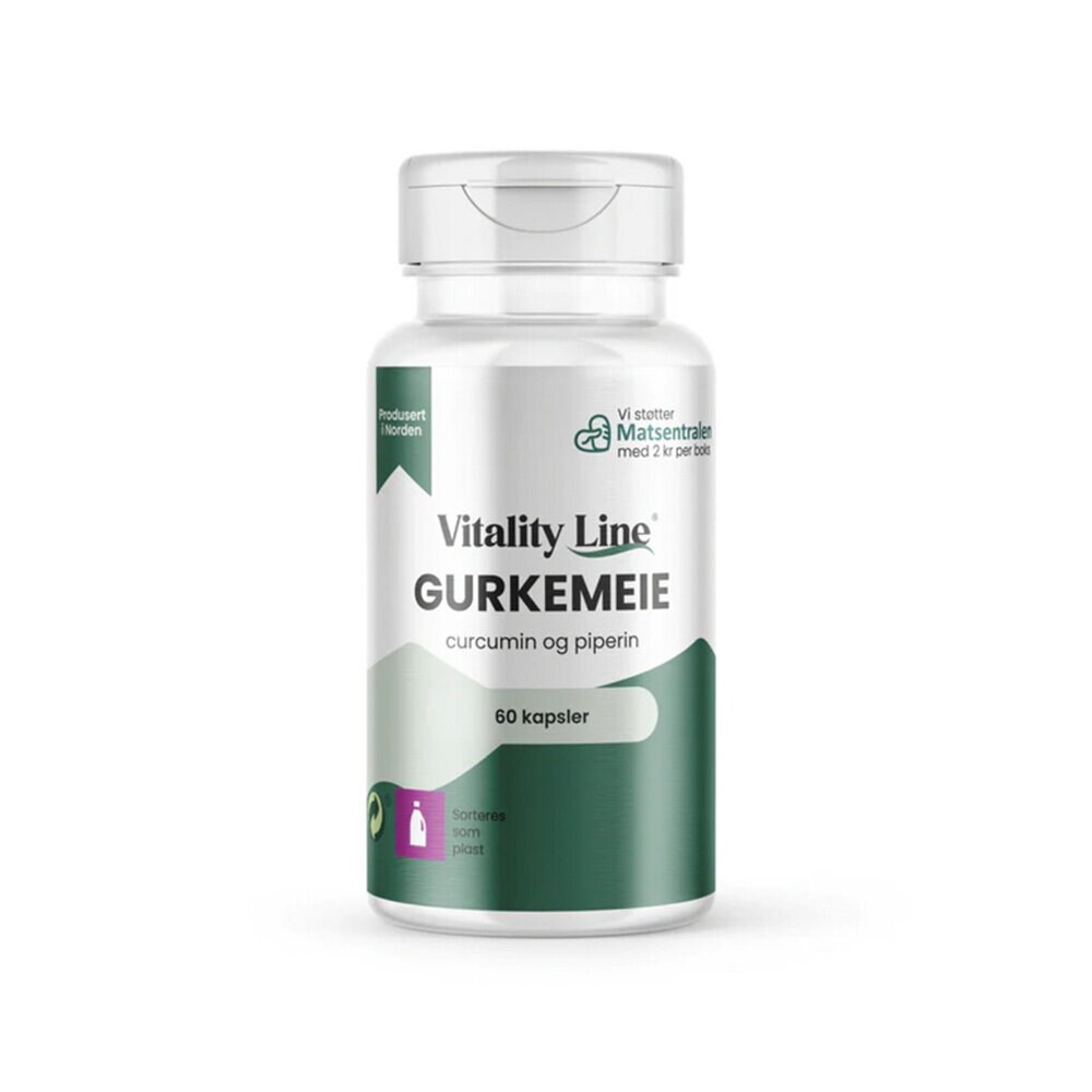 Vitality Line Gurkmeja 600mg 60 kapslar