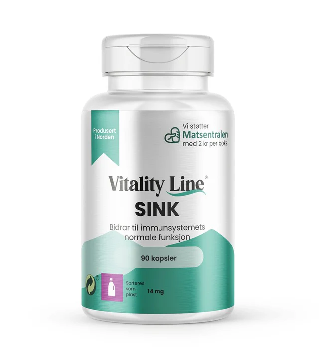 Vitality Line Zink + B6 90 kapslar