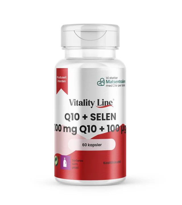 Vitality Line Q10+Selenium 60 kapslar
