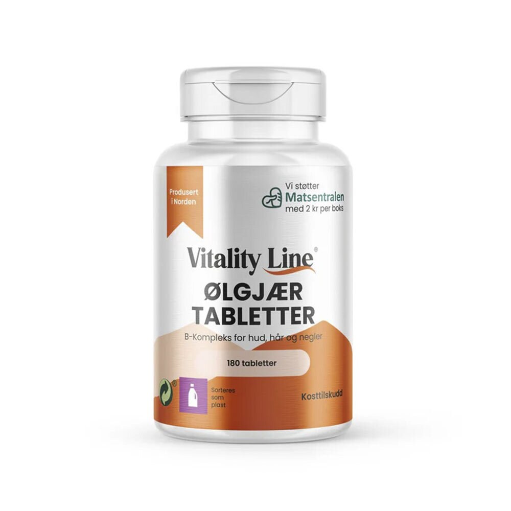 Vitality Line Öljästtabletter 280mg 180 tabletter