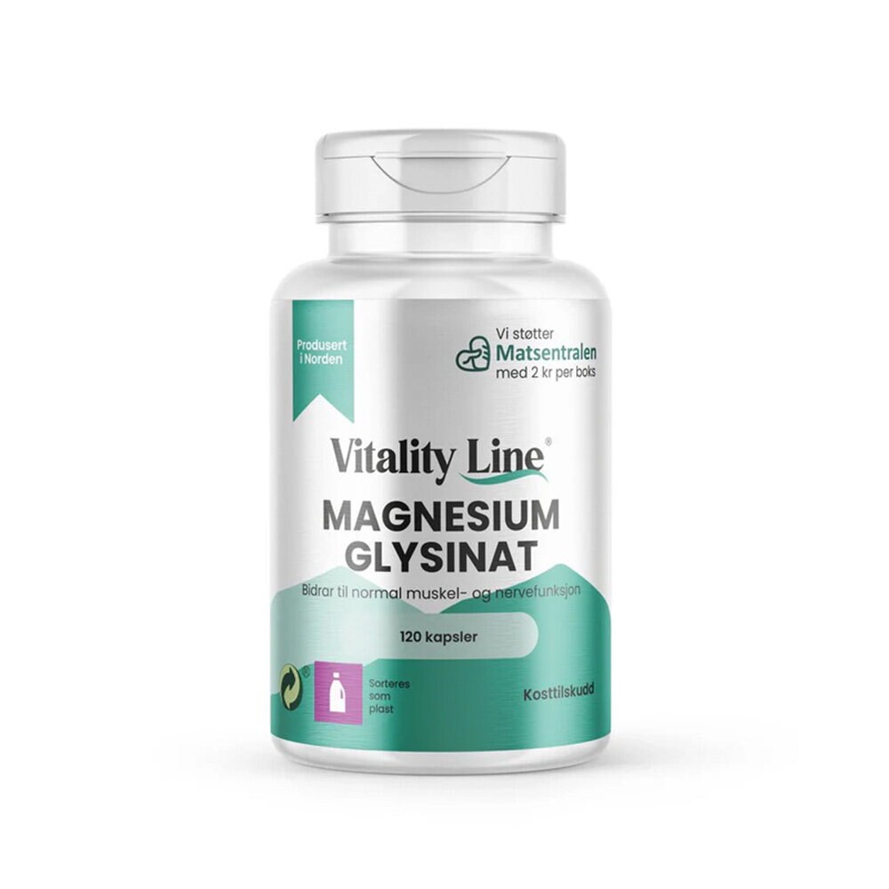 Vitality Line Magnesium glycinat 300mg 120 kapslar