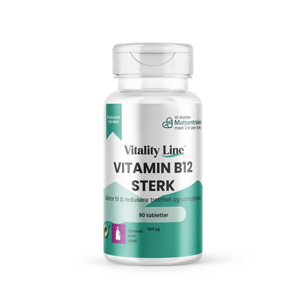 Vitality Line Vitamin B12 Stark 90 tabletter