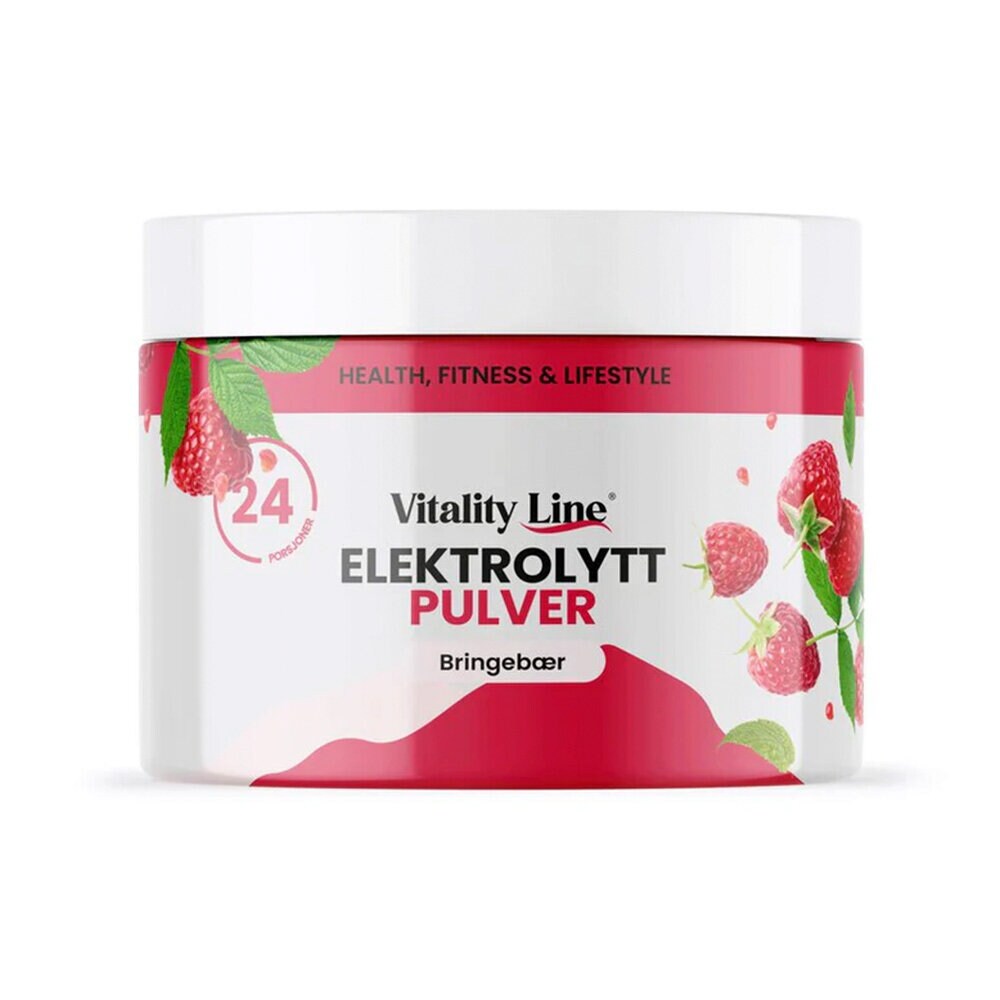 Vitality Line Elektrolytpulver Hallon 120g