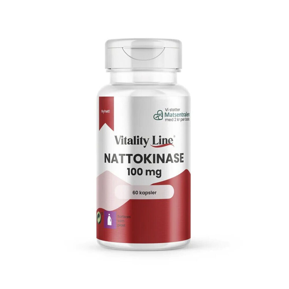 Vitality Line Nattokinas 100mg 60 kapslar
