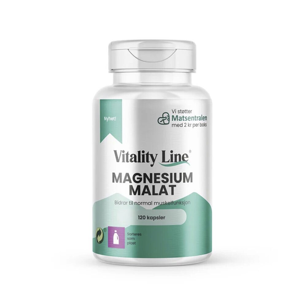 Vitality Line Magnesium malat 120 kapslar