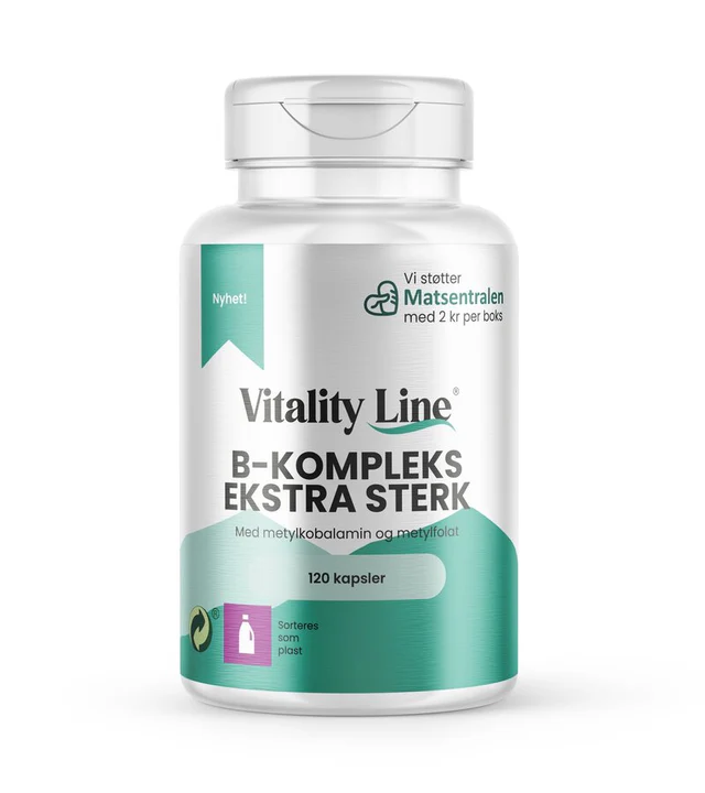 Vitality Line B-komplex extra stark 120 kapslar