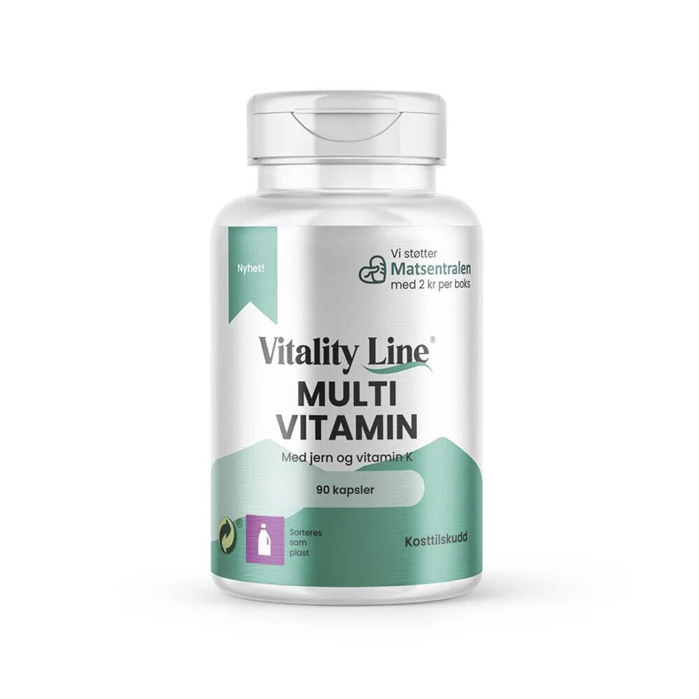 Vitality Line Multivitamin med järn 90 kapslar