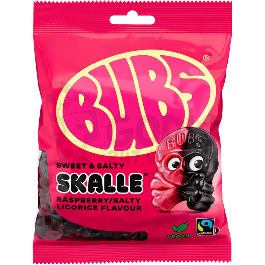 Bubs Hallon/Lakrits Skalle 90g