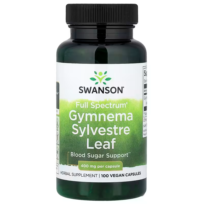 Swanson Full Spectrum® Gymnema Sylvestre-blad, 400 mg, 100 kapslar