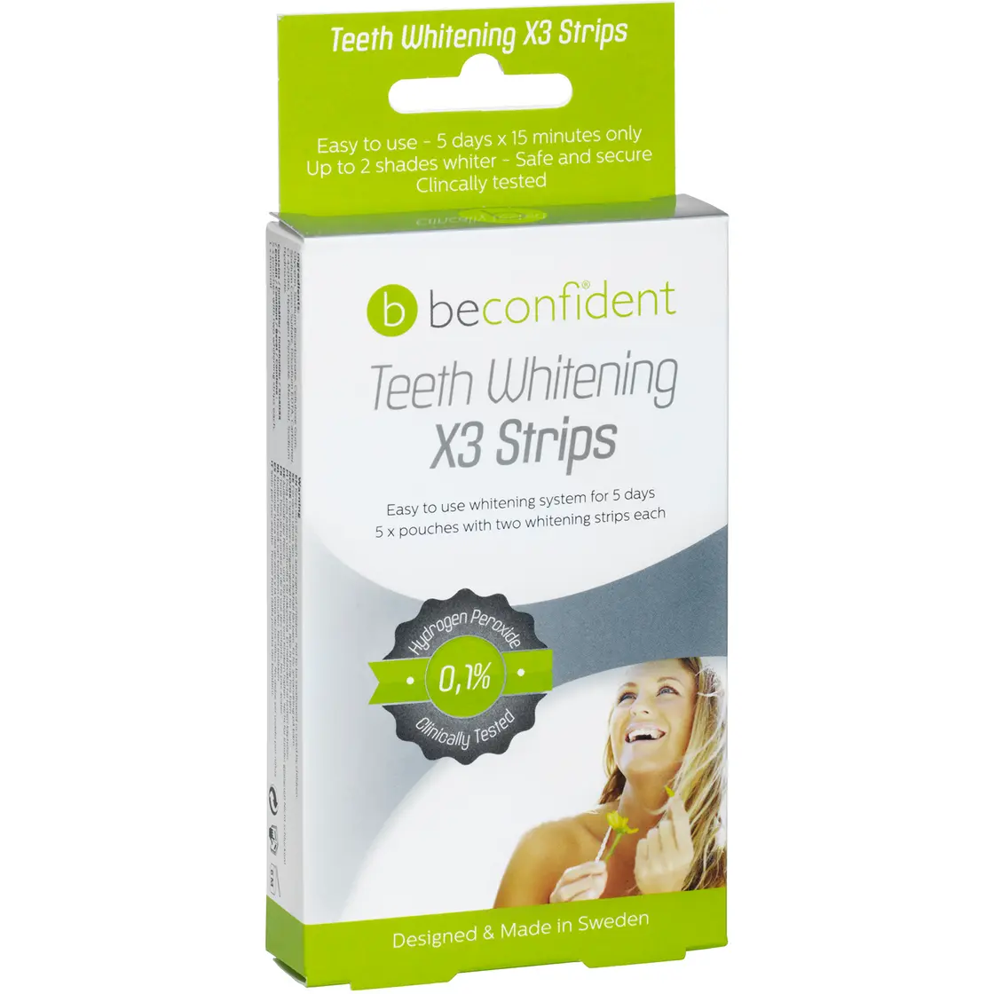 beconfident Teeth Whitening X3 Strips, 5 days