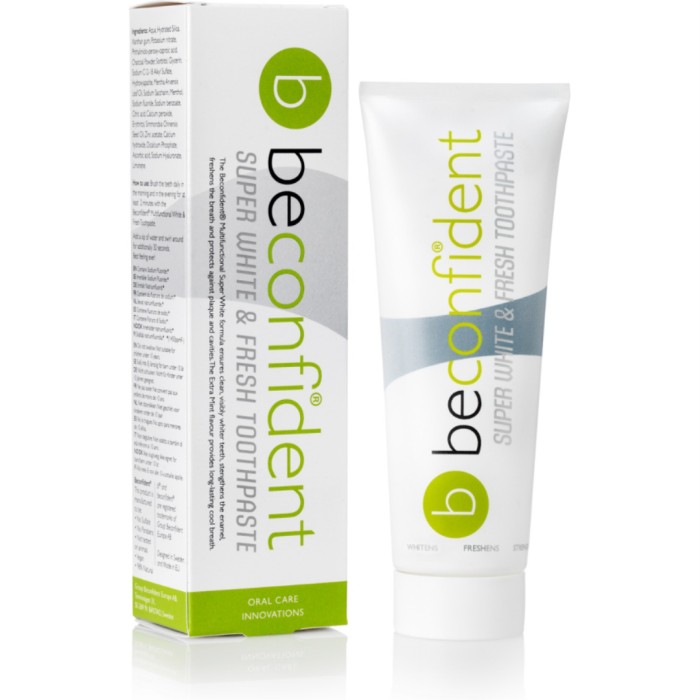 beconfident Multifunctional SUPERWHITE & FRESH, 75 ml, 1450 ppm F- (SILVERFOIL PACKAGING)