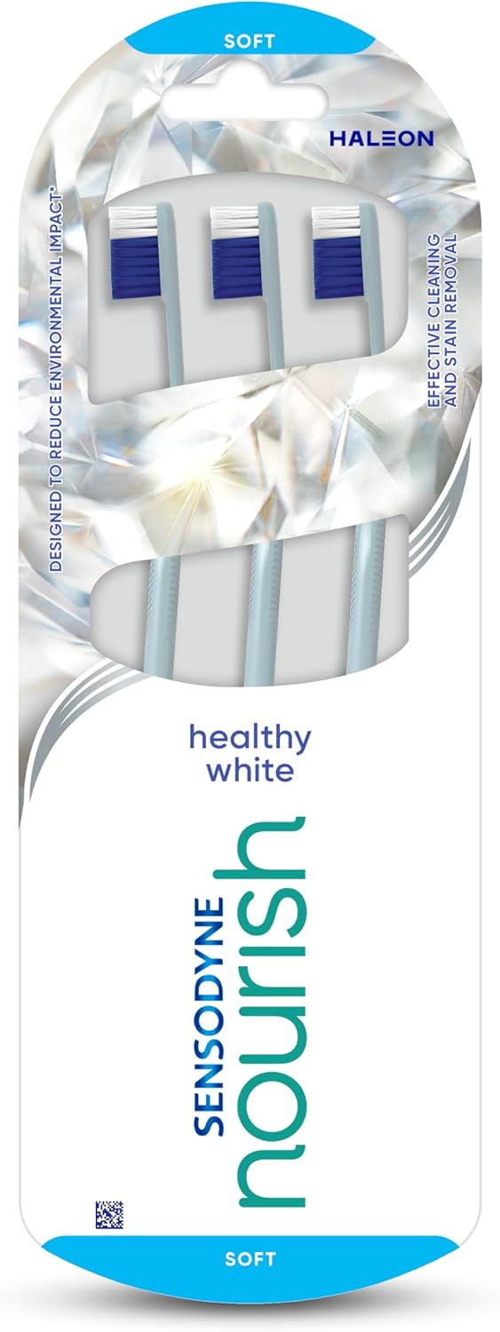 Sensodyne Nourish Healthy White Toothbrush 3 pack