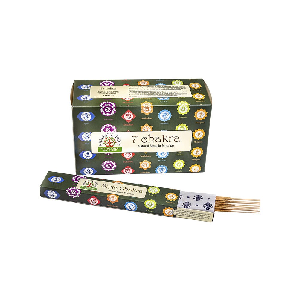 Namaste India Traditionell Masala Rökelse 7 Chakra