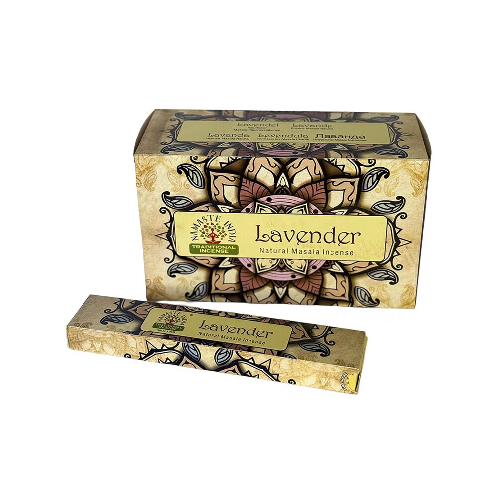 Namaste India Traditionell Masala Rökelse Lavender