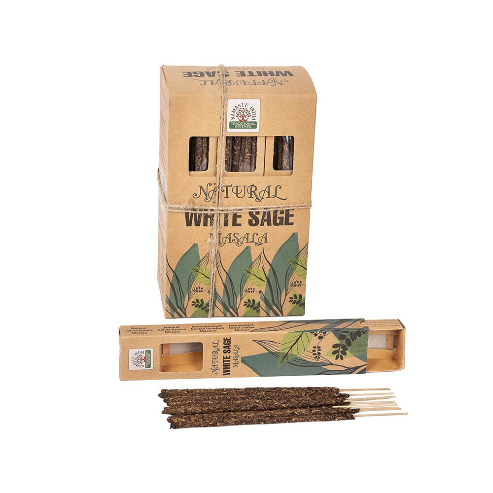 Namaste India Natural Botanical Smudge rökelser White Sage