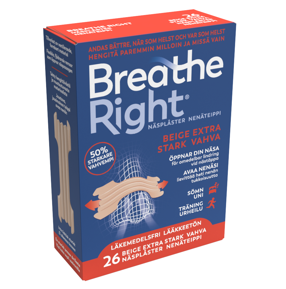 Breathe Right Beige Extra Stark 26 Strips