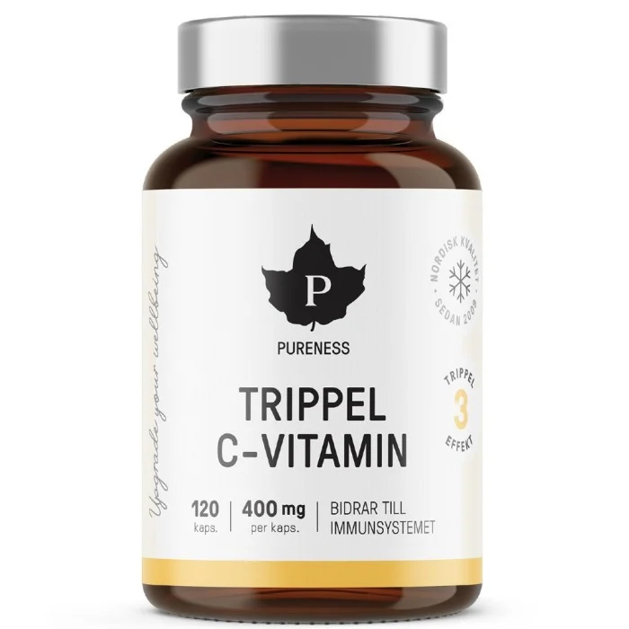 Pureness Trippel C-vitamin 120 kapslar