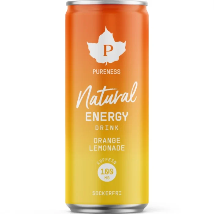Pureness Natural Energy Drink Orange Lemonade 330 ml