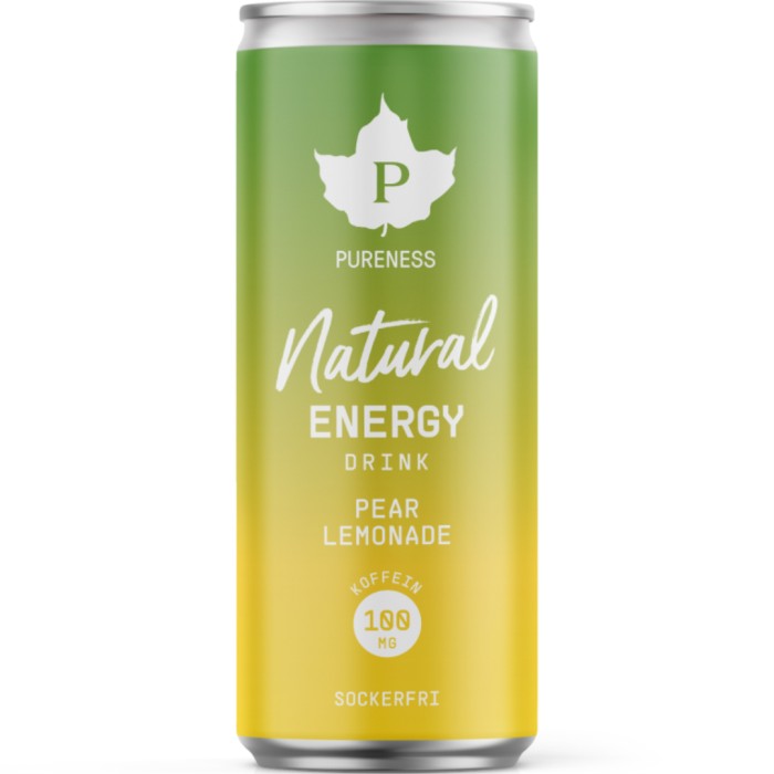 Pureness Natural Energy Drink Pear Lemonade 330 ml