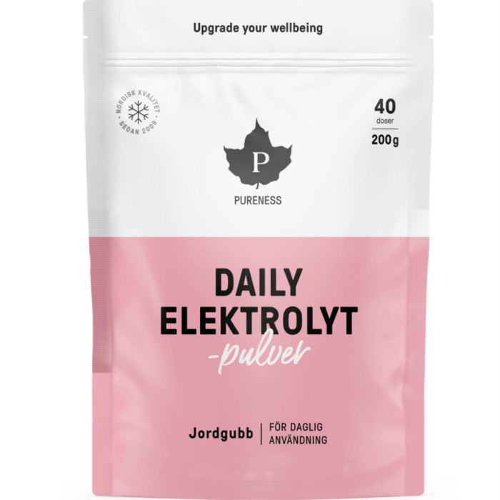 Pureness Daily Elektrolytpulver Jordgubb 200 g