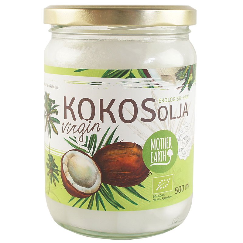 Mother Earth Kokosolja Extra Virgin RAW&EKO 500ml