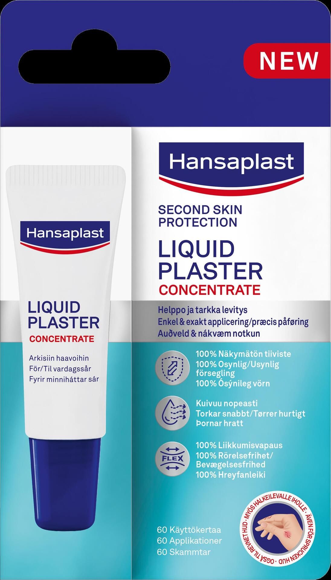 Hansaplast Hansaplast Liquid Plåster 60 doser 10 ml