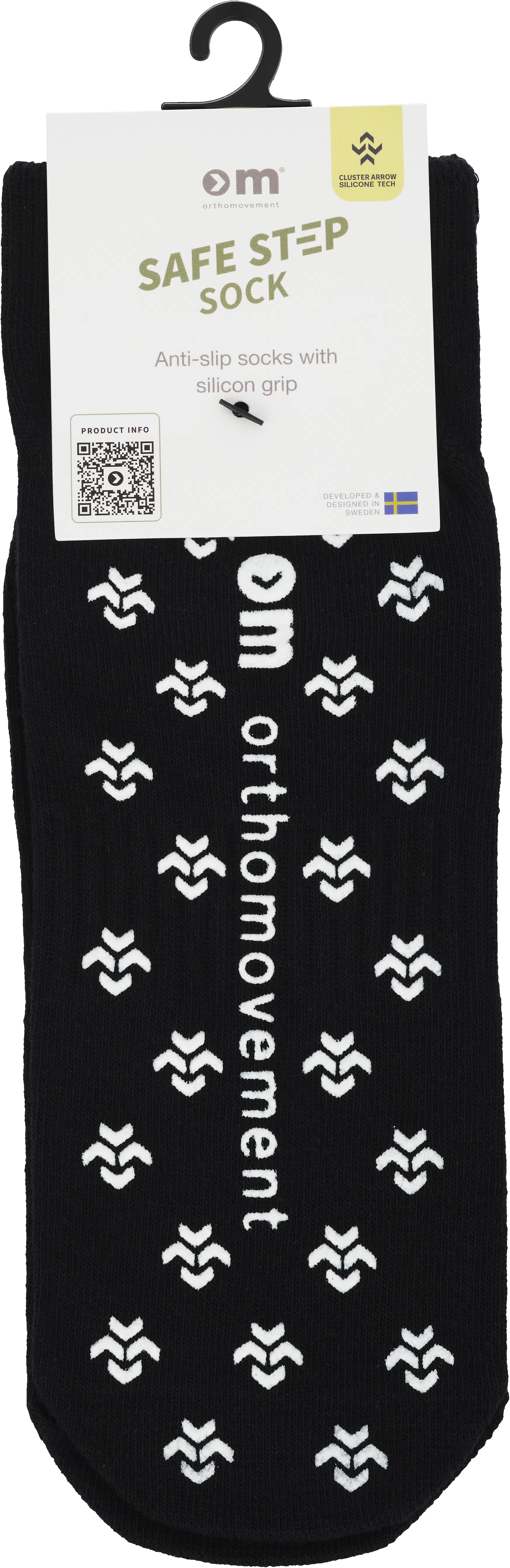 Ortho movement Safe Step Sock - Black - 40-43, 2 st