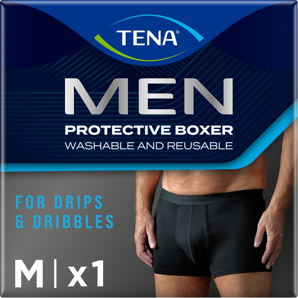 Tena Men Washable Protective Boxer Svart M