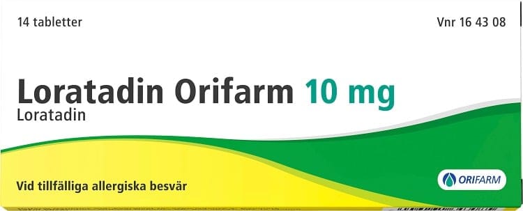 Orifarm Loratadin 10mg 14 tabletter