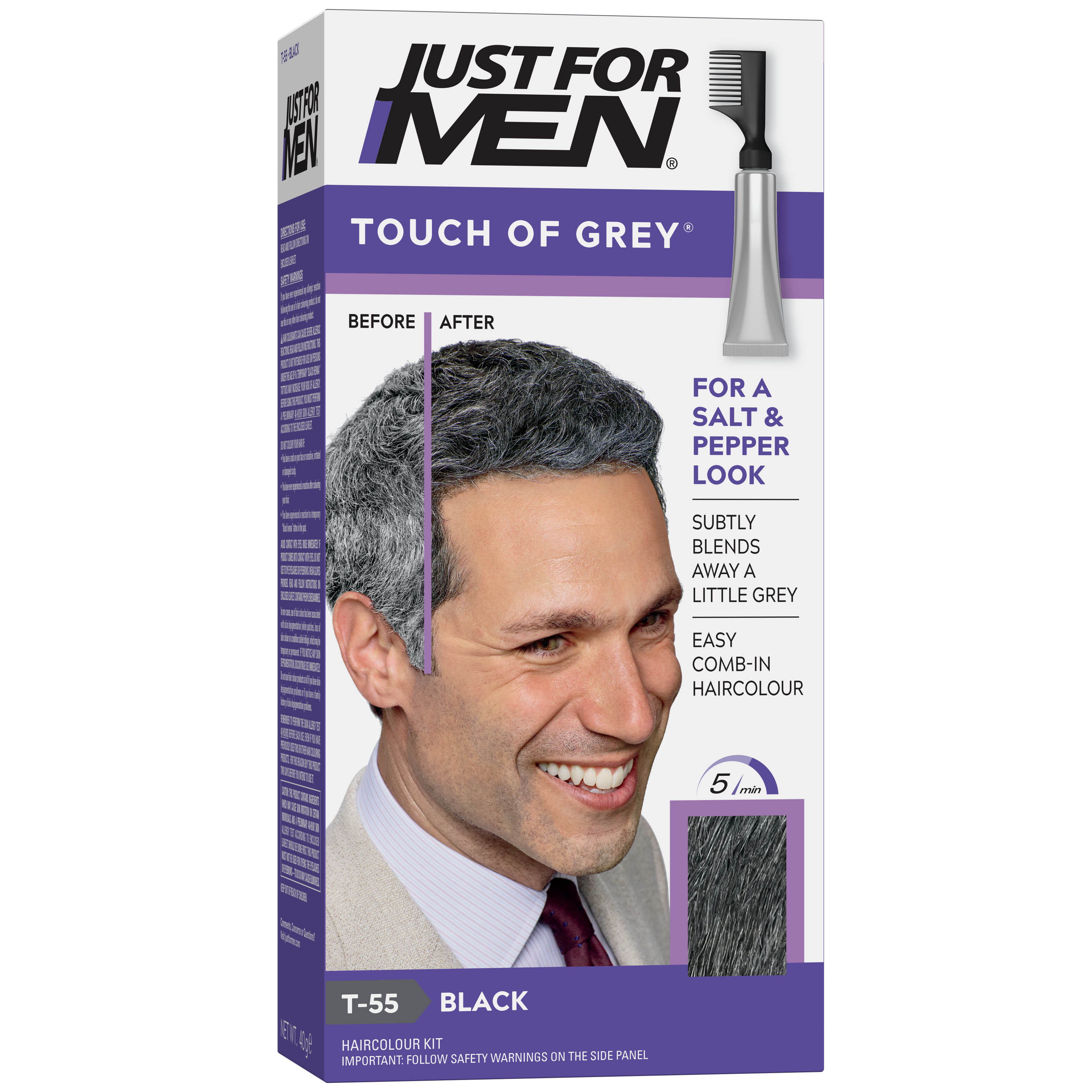 Just For Men Touch Of Grey Black-Grey