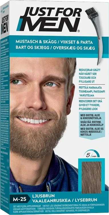 Just For Men Mustache & Beard Skäggfärg Light Brown