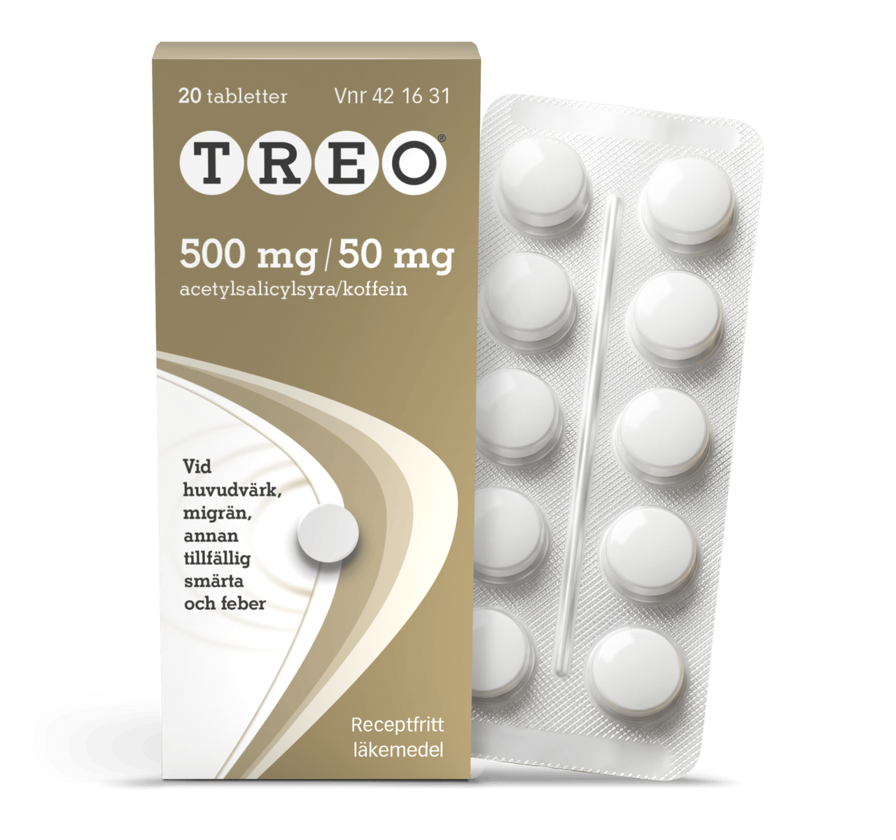 Treo tablett 500 mg/50 mg 20 st