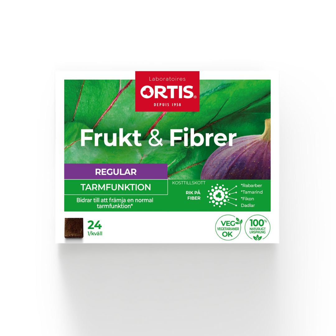 Ortis Frukt & Fibrer Normal tarmfunktion 24 st