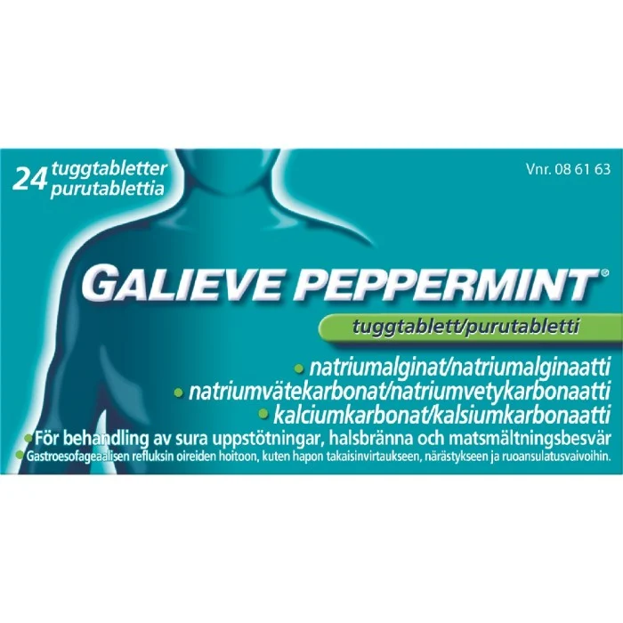 Galieve Peppermint, Tuggtablett 24 st