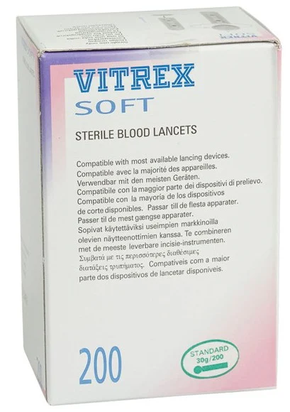 Vitrex Soft Lancetter 200 st