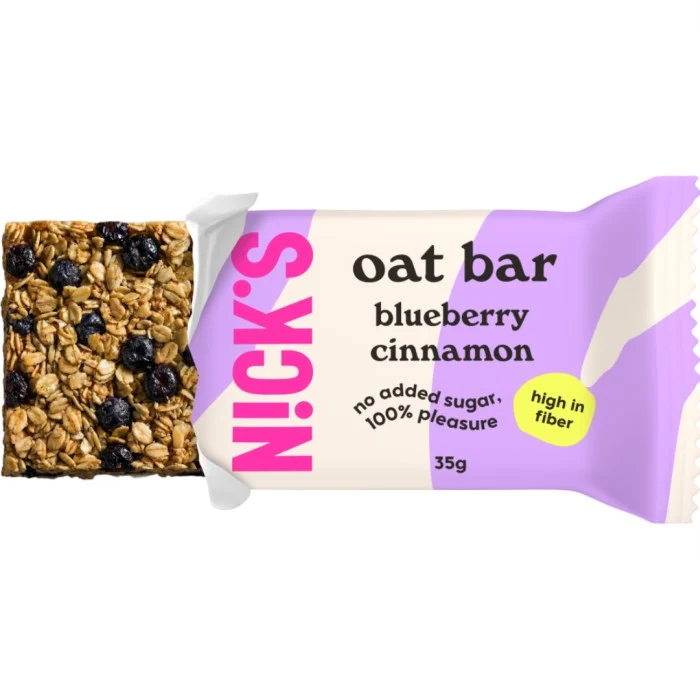Nick's Oat Bar Blueberry Cinnamon 35 g