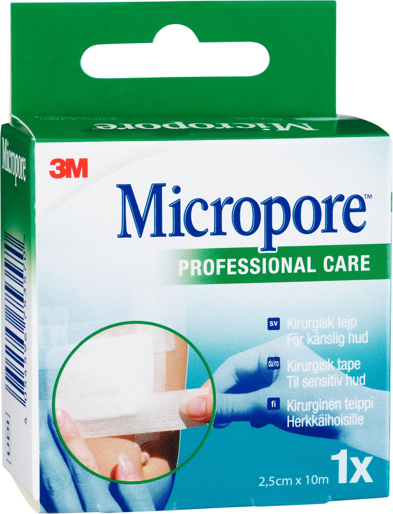 3M Micropore Kirurgisk tejp 10 m x 2,5 cm refill