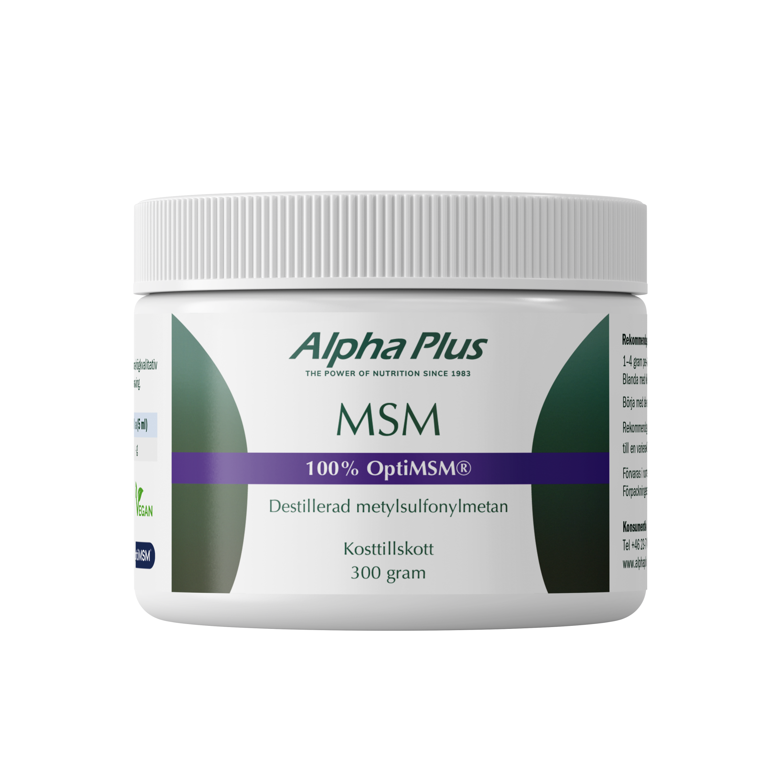 Alpha Plus MSM 300 g (OptiMSM®)