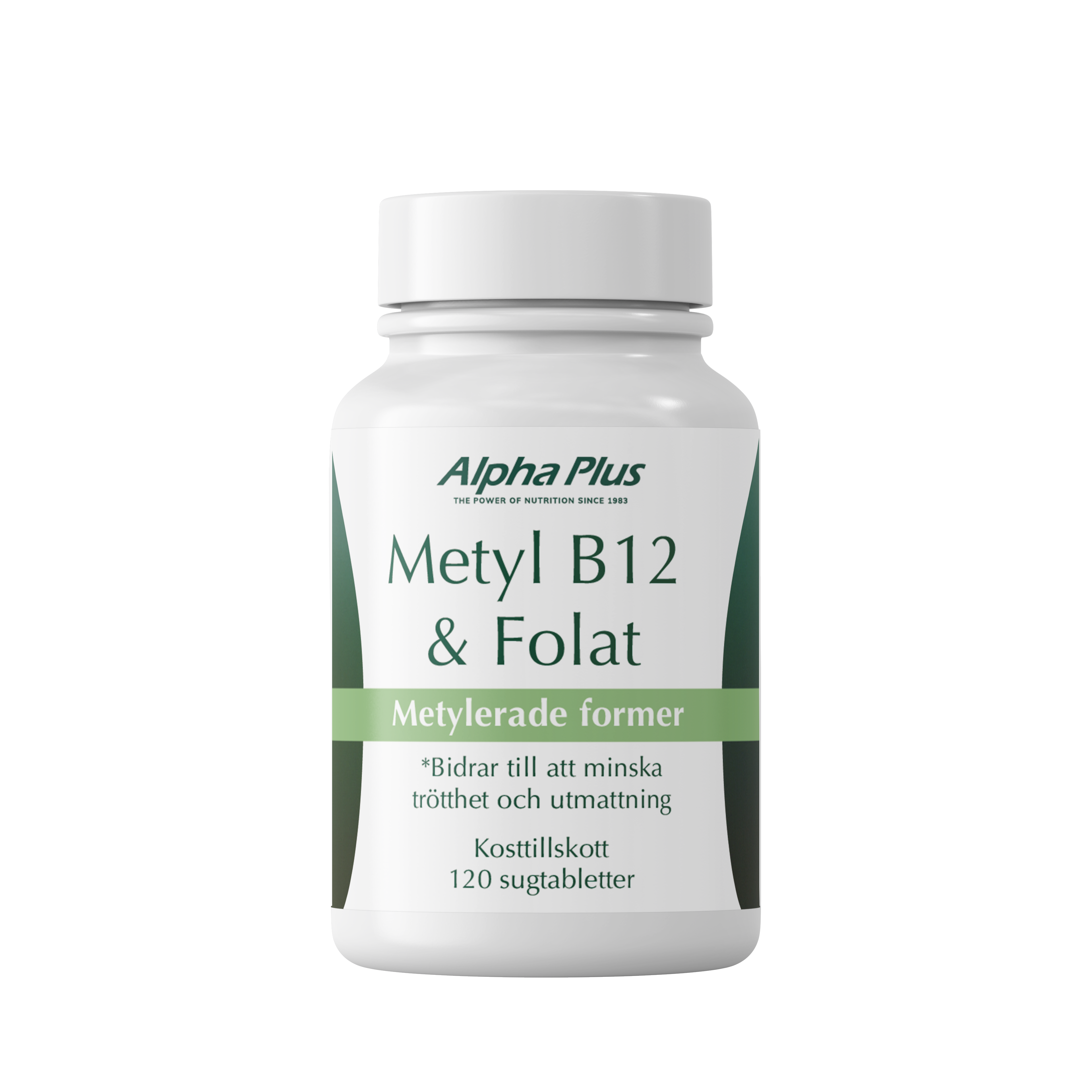 Alpha Plus Metyl B12 & Folat 120 sugtabletter
