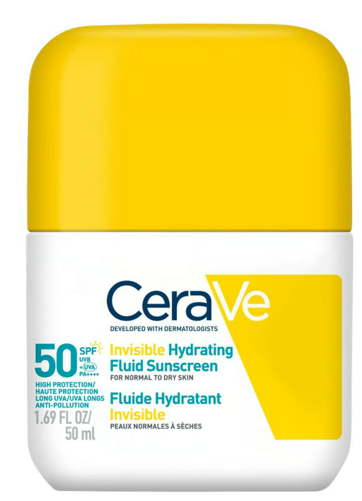 CeraVe Invisible Hydrating Fluid Sunscreen SPF50, 50 ml